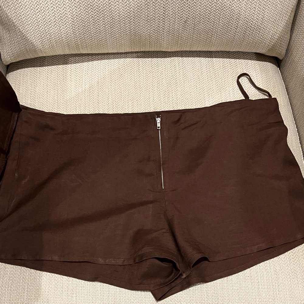 Lioness Woman’s Brown Country Side skort size Large - Picture 6 of 11